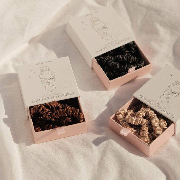 Slim Silk Scrunchies