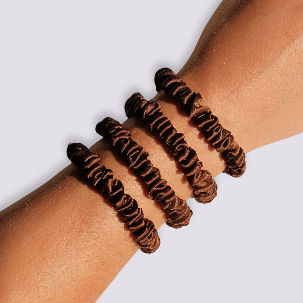Slim Silk Scrunchies