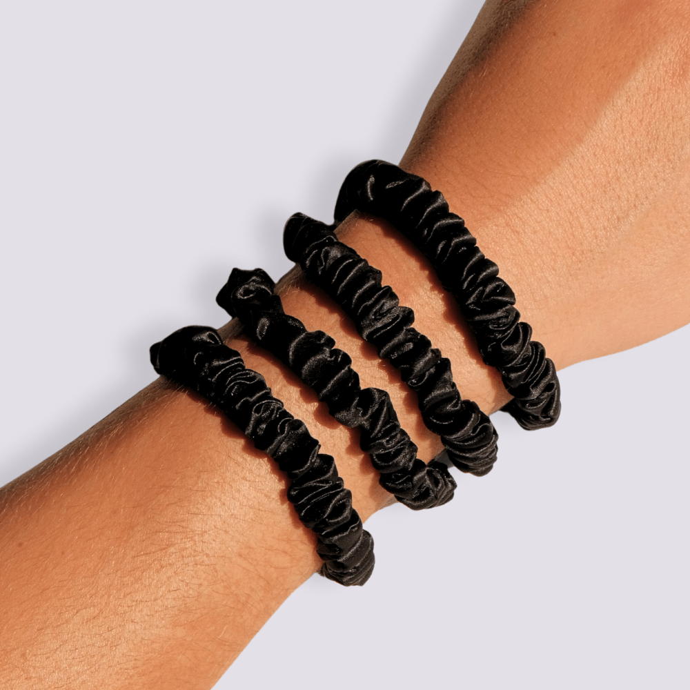 Slim Silk Scrunchies - Strands of Silk